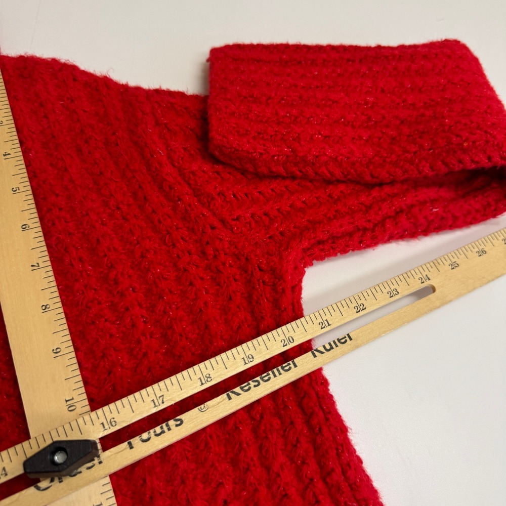 Maeve Anthropologie Sweater Womens XS Red Ribbed‎ Cowl Neck OB1566252 - Picture 11 of 11